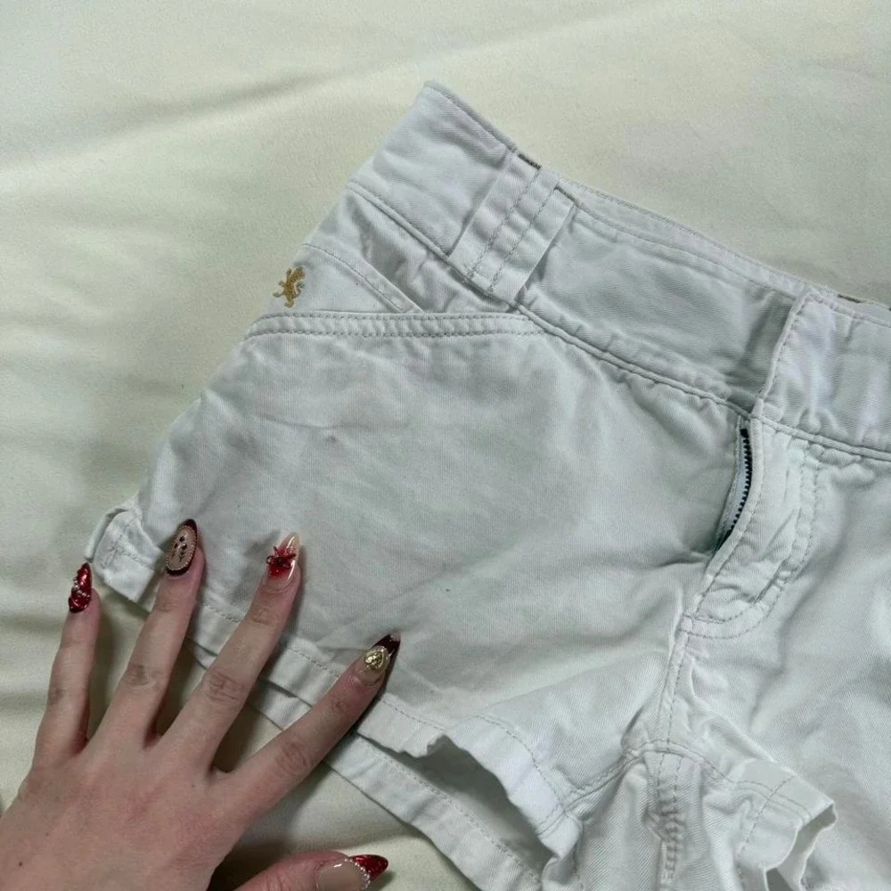 Y2k white low rise shorts  express white shorts size‎ 4